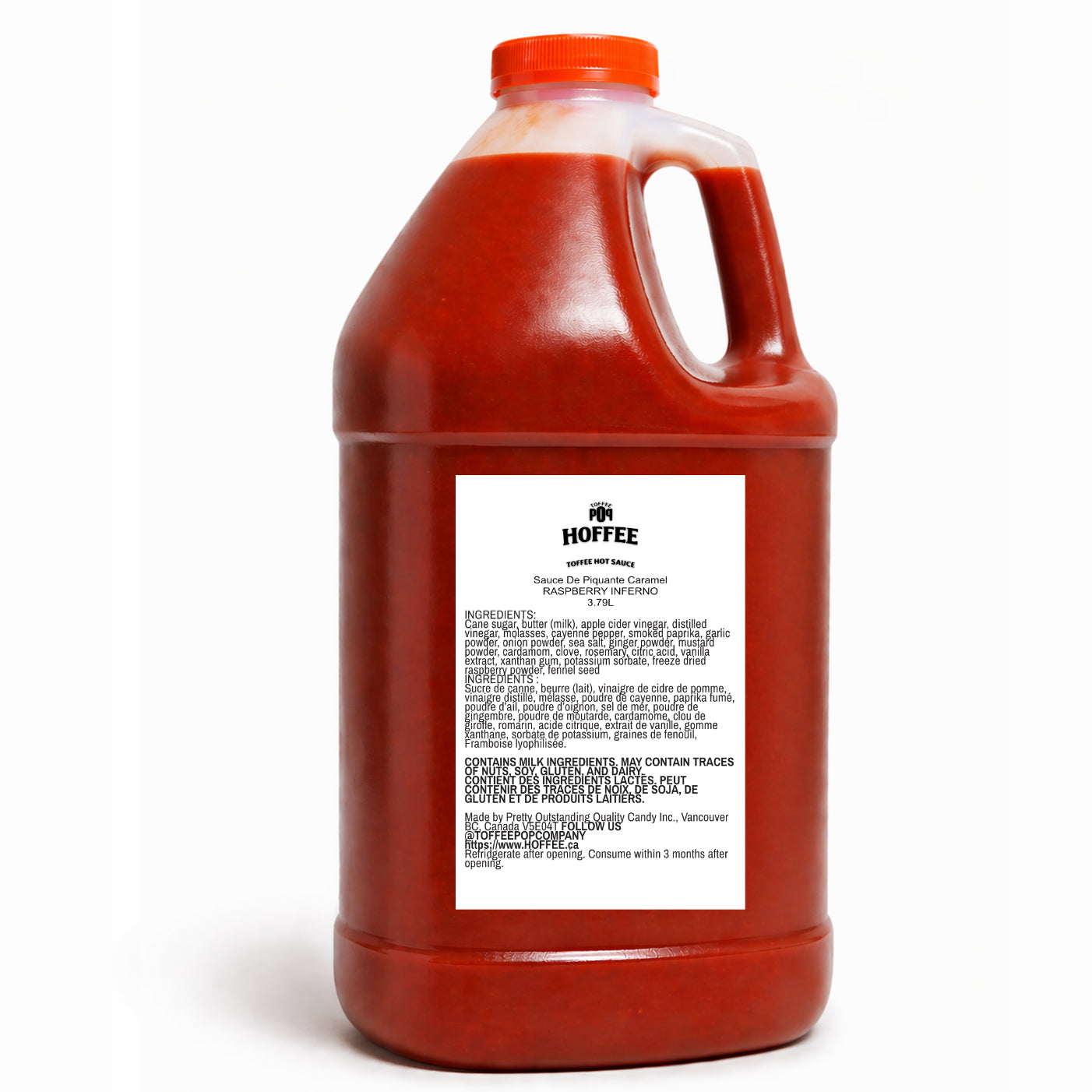 AL POR MAYOR - Frambuesa Inferno - Jarra de 3.89L - Estilo Restaurante