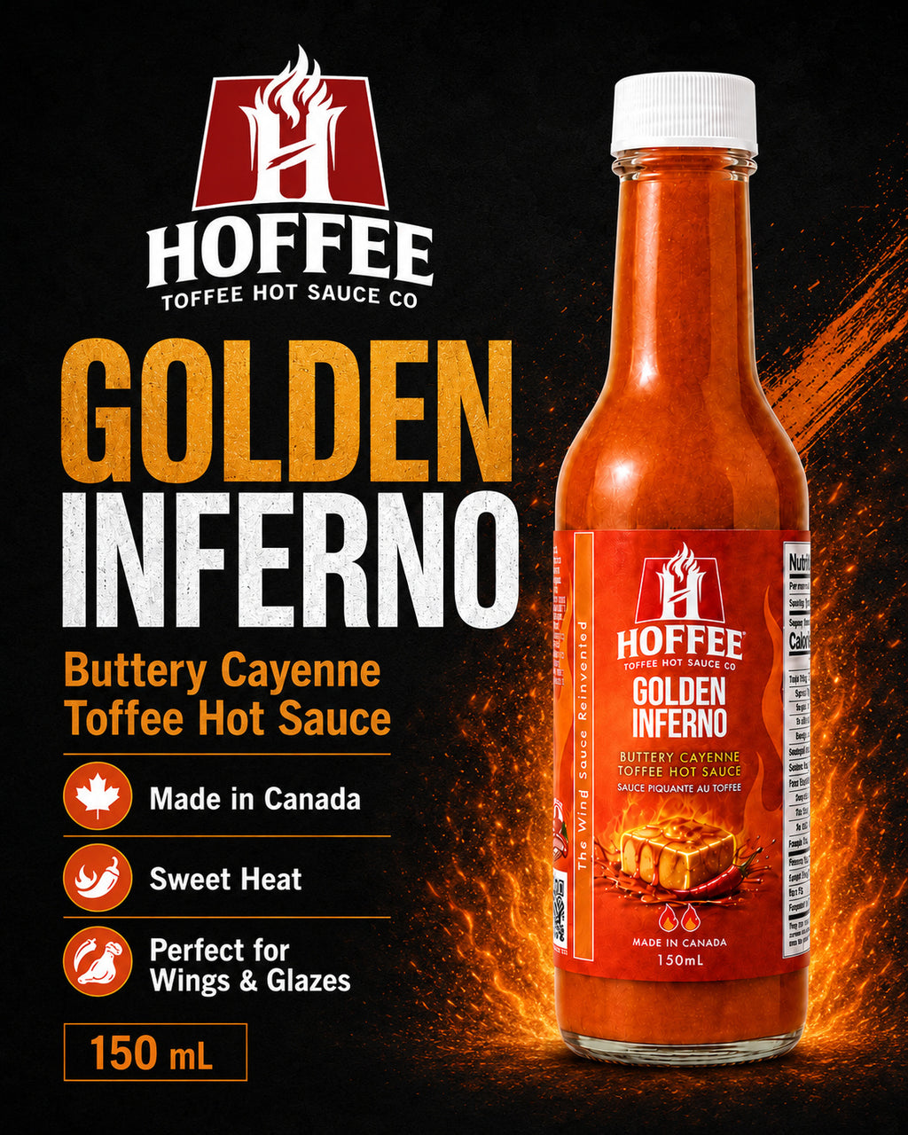 Golden Inferno Toffee Hot Sauce
