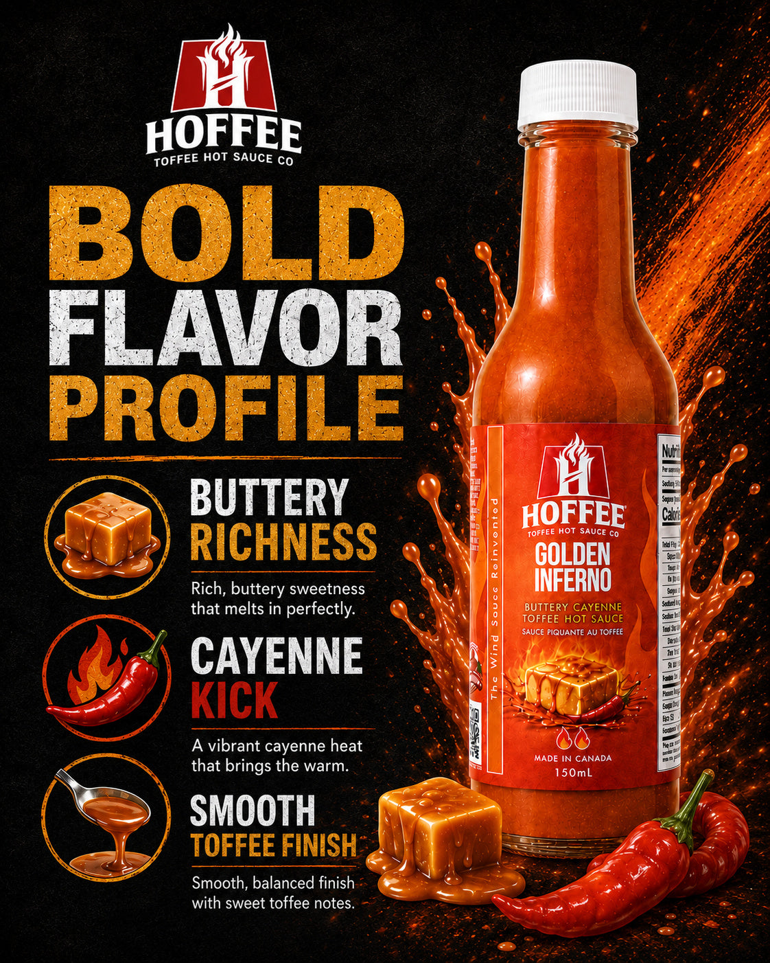 Golden Inferno Toffee Hot Sauce