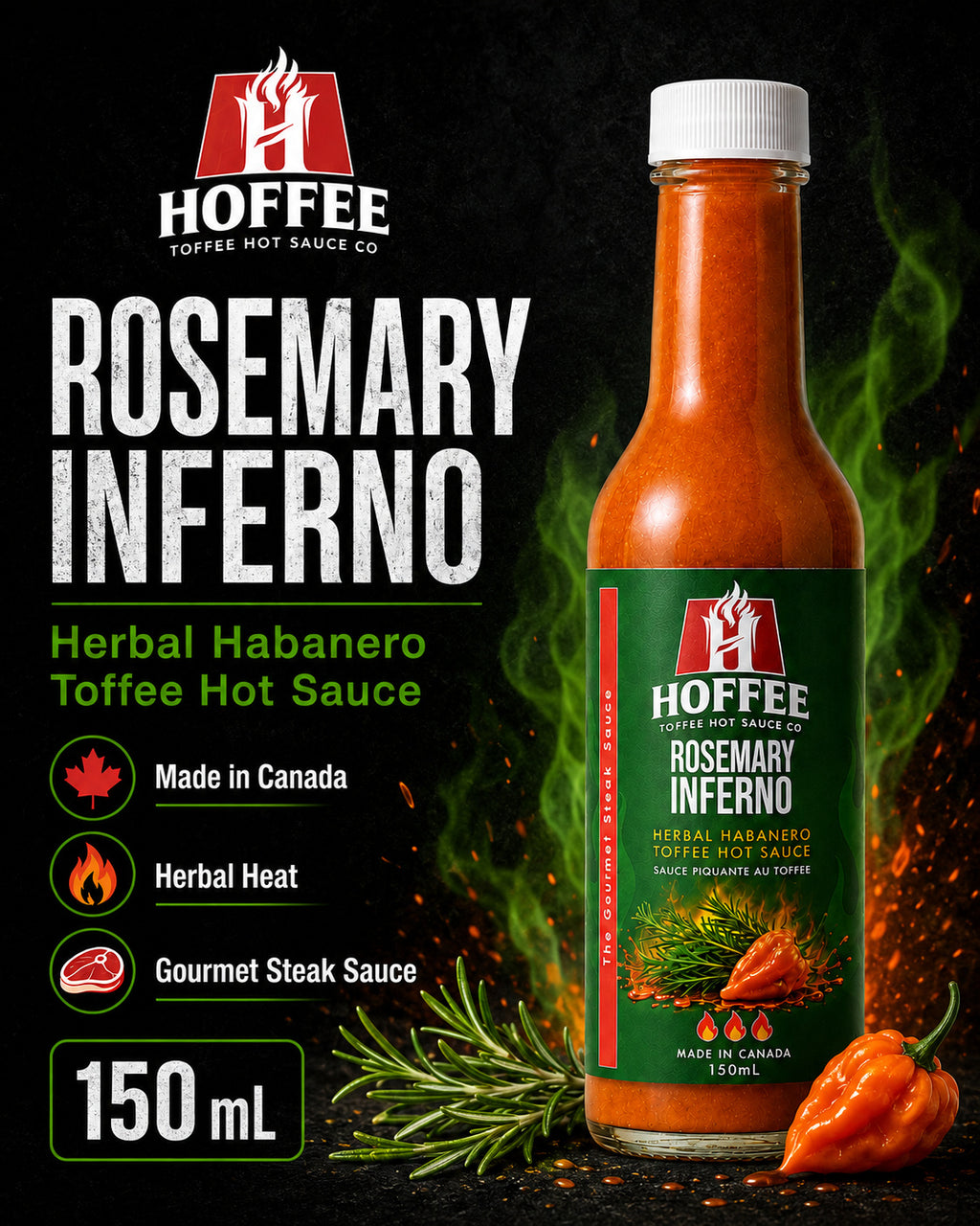 Rosemary Inferno Toffee Hot Sauce