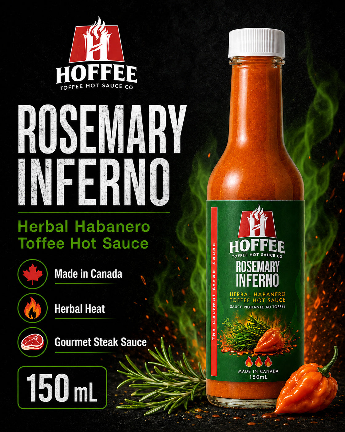 Rosemary Inferno Toffee Hot Sauce