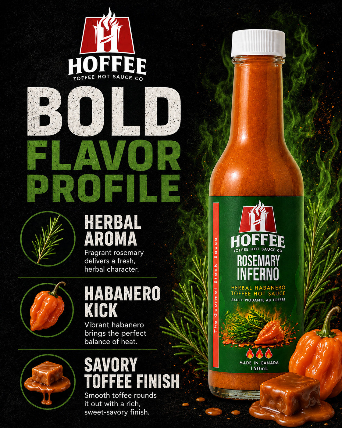 Rosemary Inferno Toffee Hot Sauce
